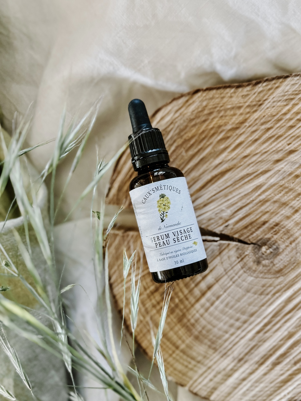 Sérum visage peau sèche naturel – Soin artisanal | Caux’Smétiques
